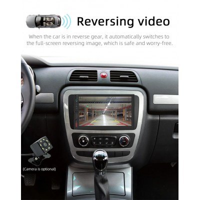 Автомагнитола With Carplay (2+32GB), Wi-Fi,  With Carplay  Android-14, модуль GPS, Bluetooth