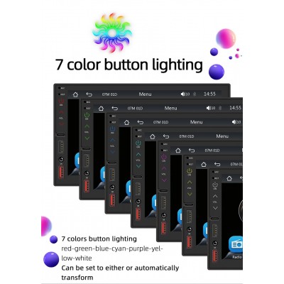 Автомагнитола With Carplay (2+32GB), Wi-Fi,  With Carplay  Android-14, модуль GPS, Bluetooth